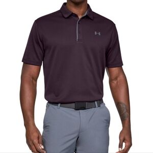Under Armour Men's Dark Purple Active Polo Shirt XL